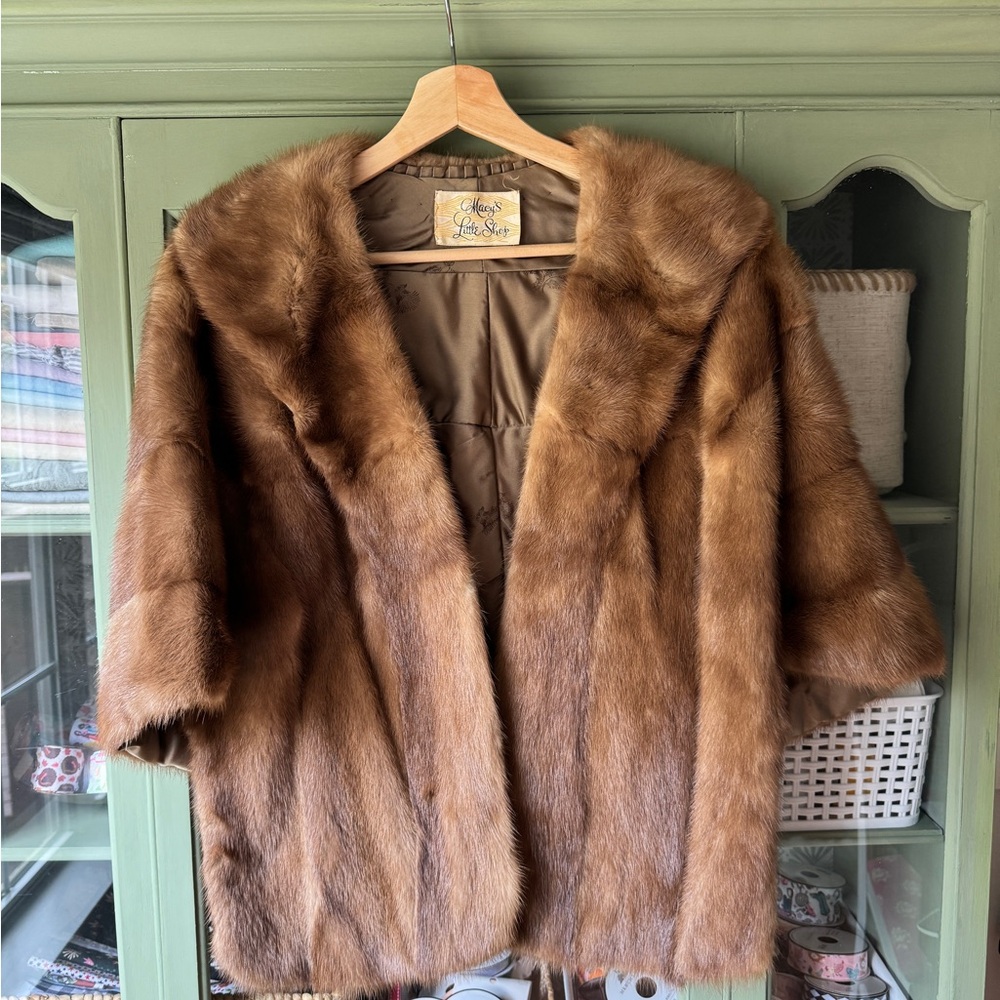 Vintage Mink Fur wrap jacket